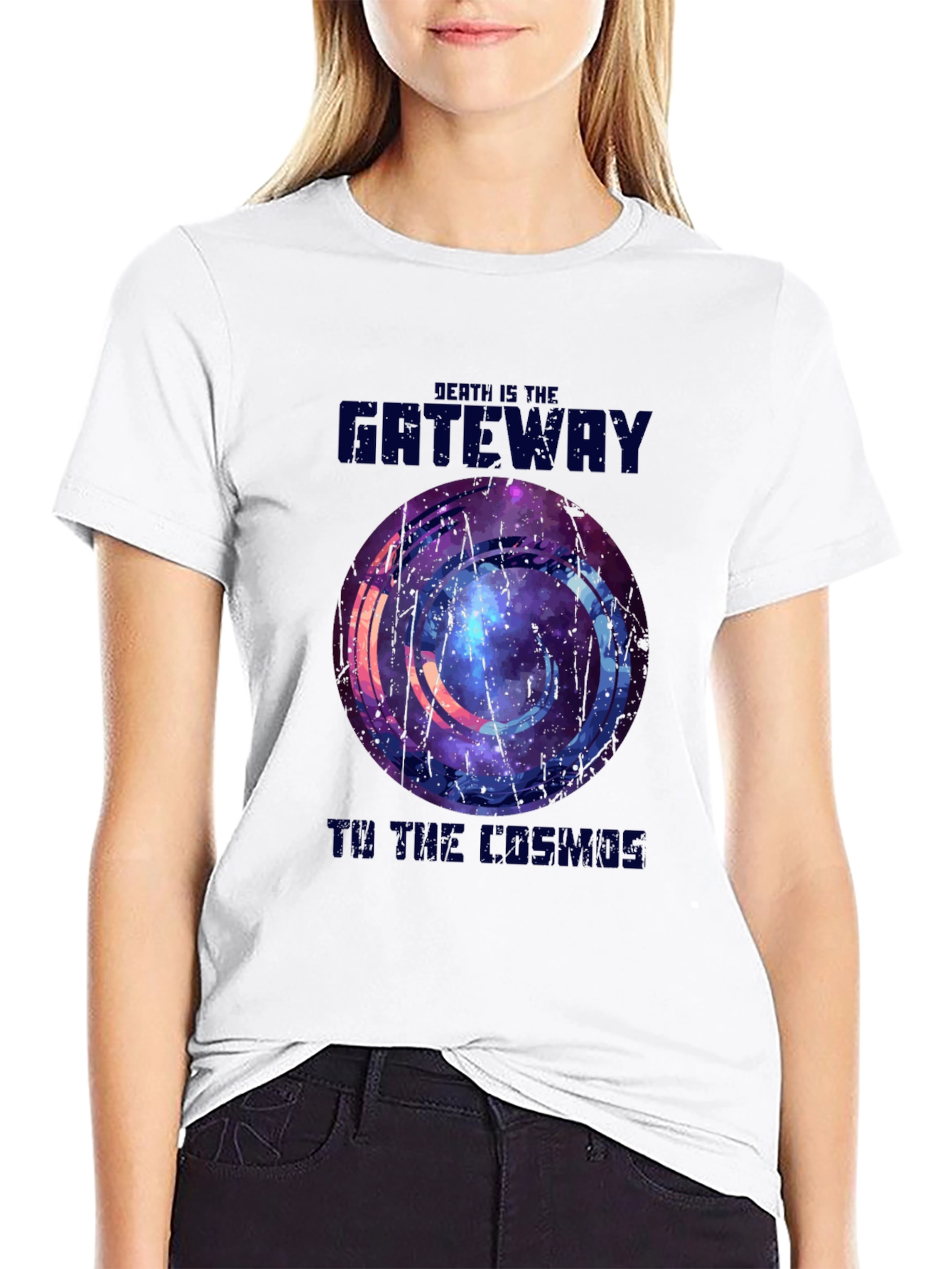 Death Is The Gateway To The Cosmos Black T-Shirt
