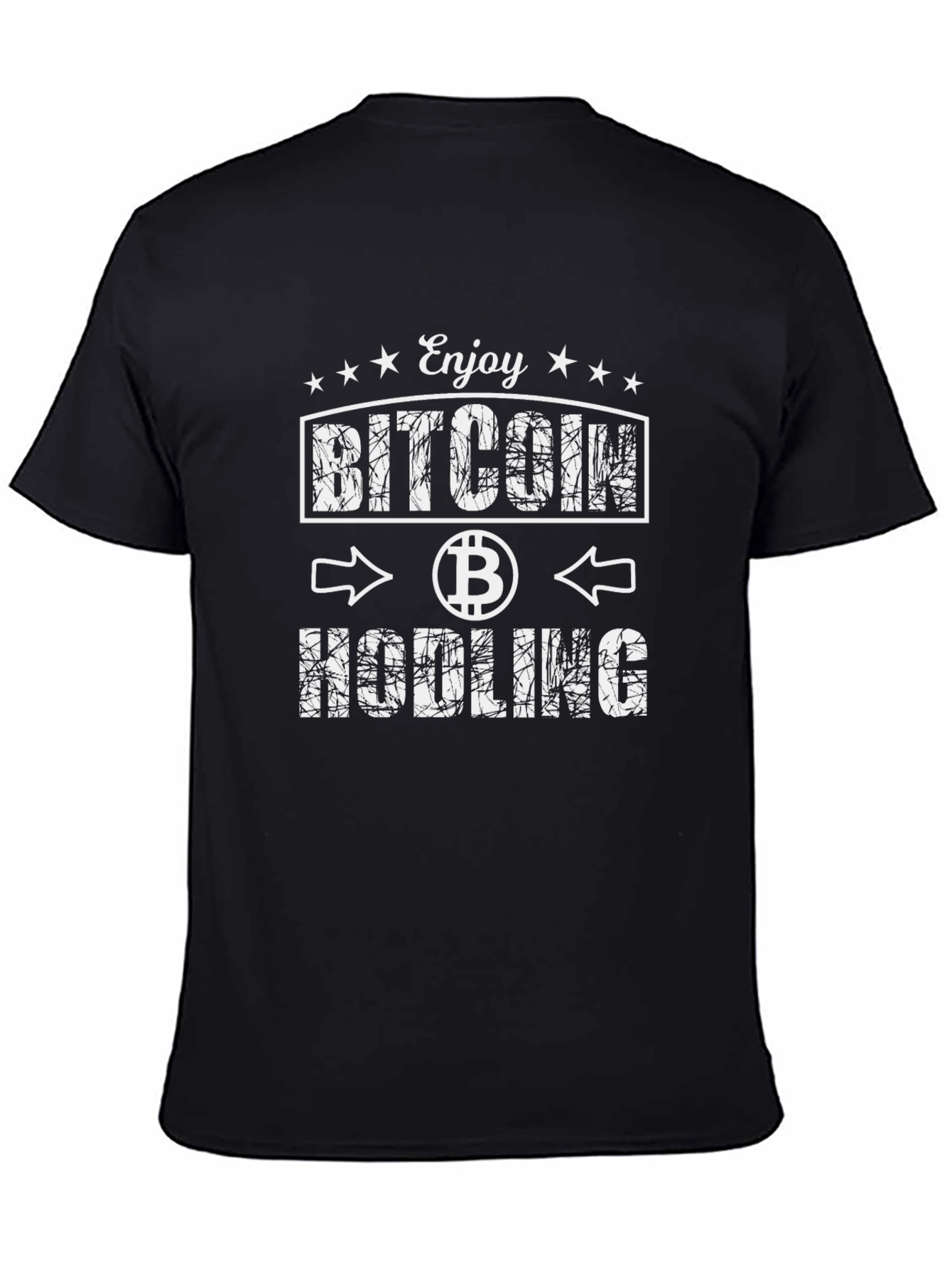Bitcoin HODLing Black T-Shirt - Crypto Investor Tee