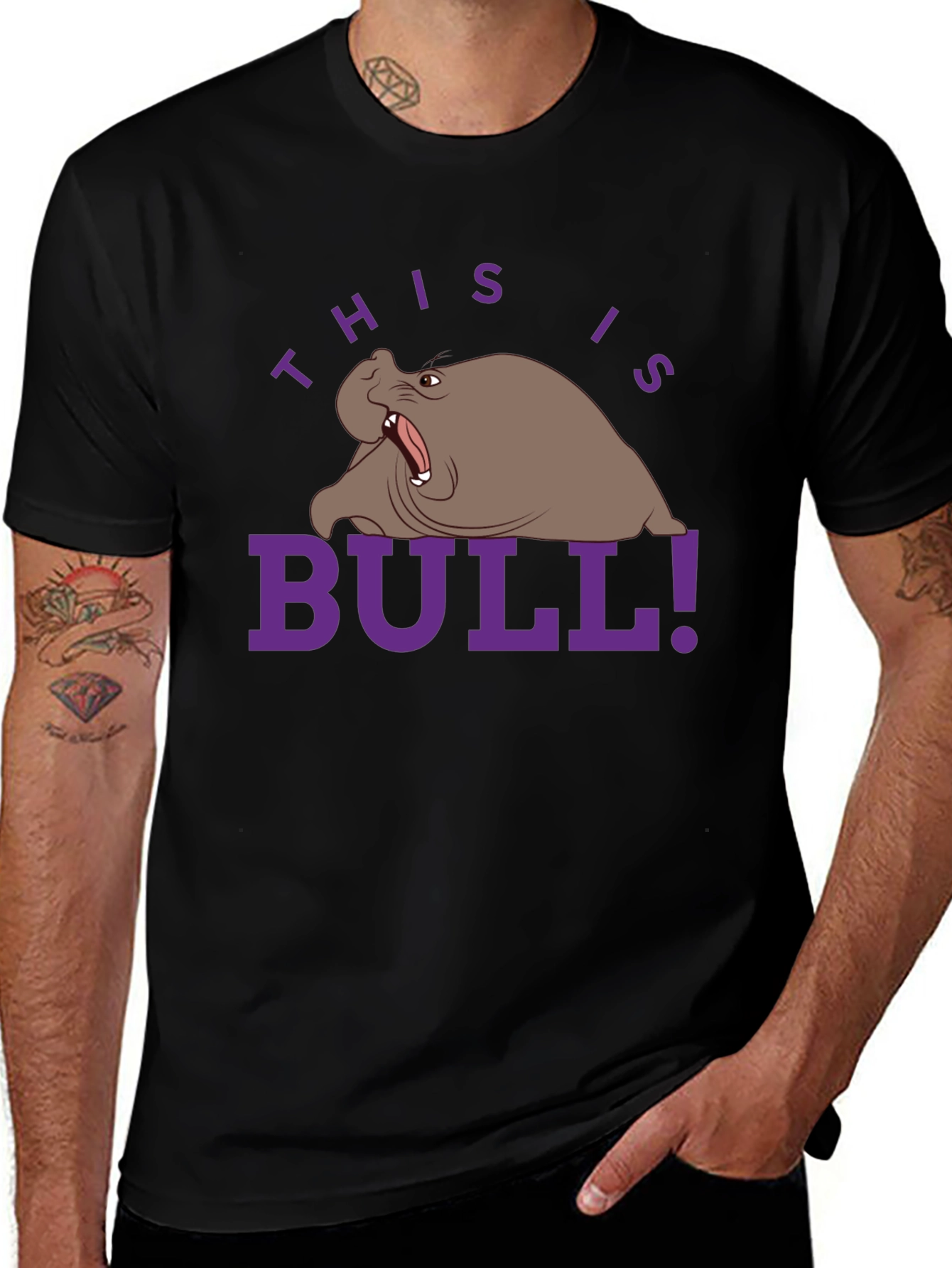 Humorous Walrus Graphic Tee - This is Bull!