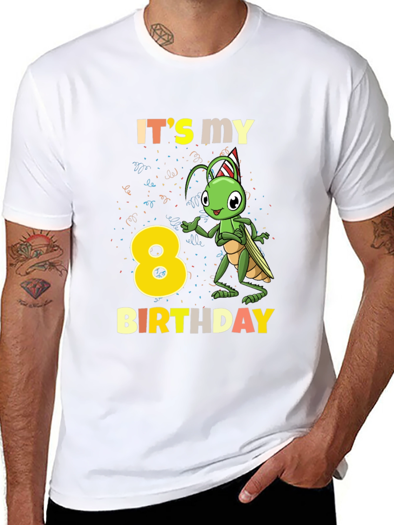 Its My 8th Birthday Grasshopper T-Shirt
