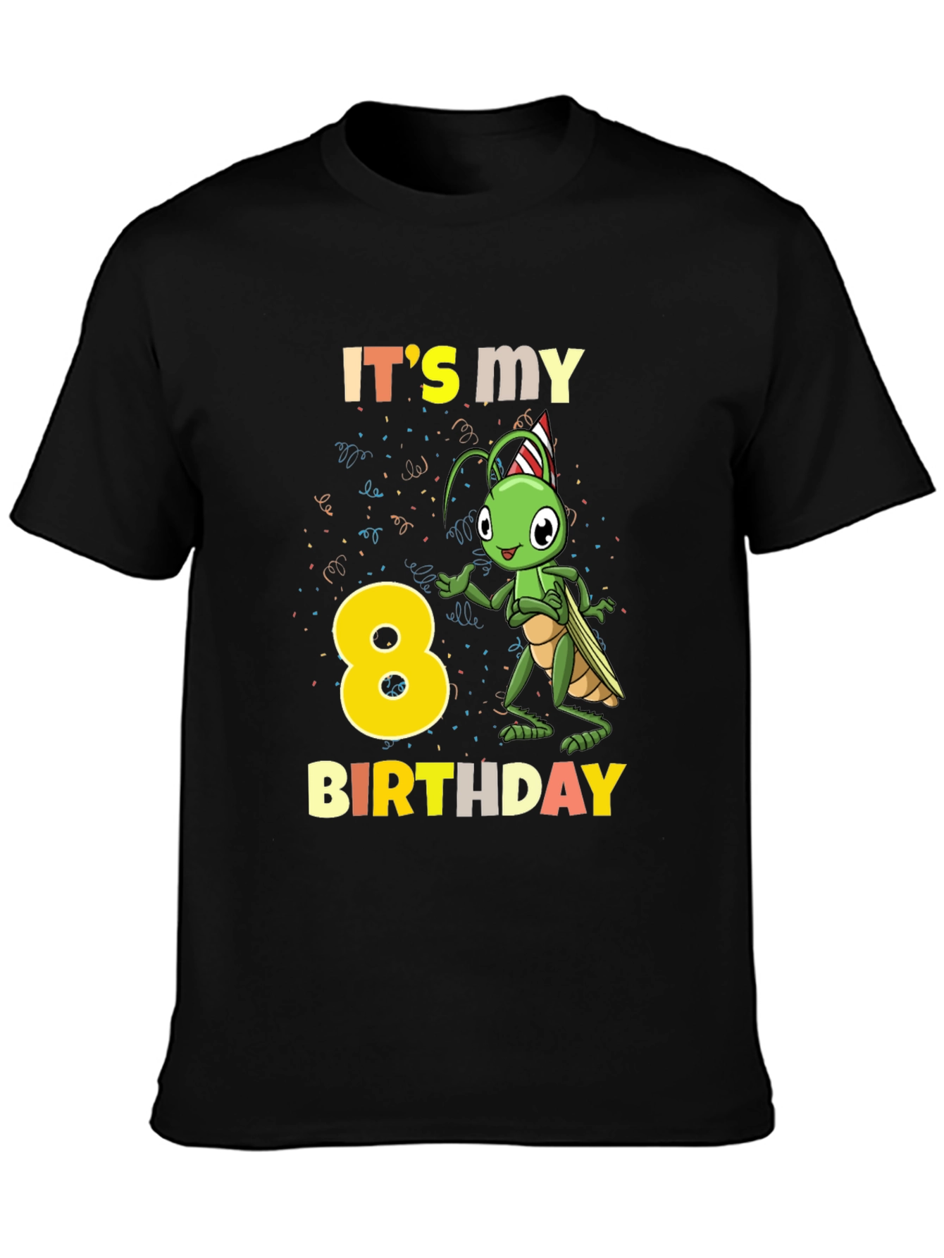 Its My 8th Birthday Grasshopper T-Shirt