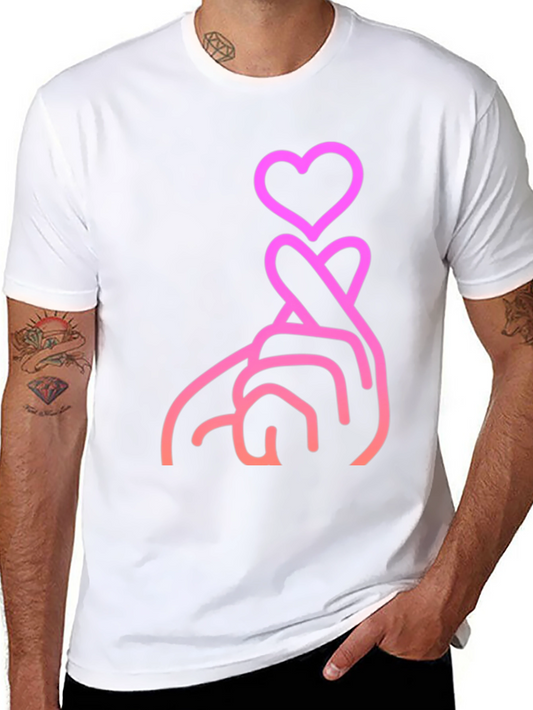 Love Hand Gesture Graphic Tee - Stylish Black T-Shirt