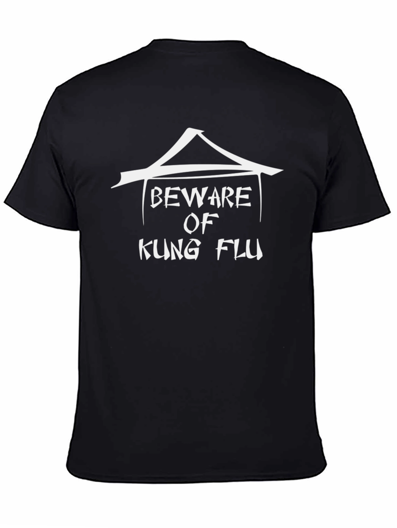 Beware of Kung Flu T-Shirt - Black Graphic Tee