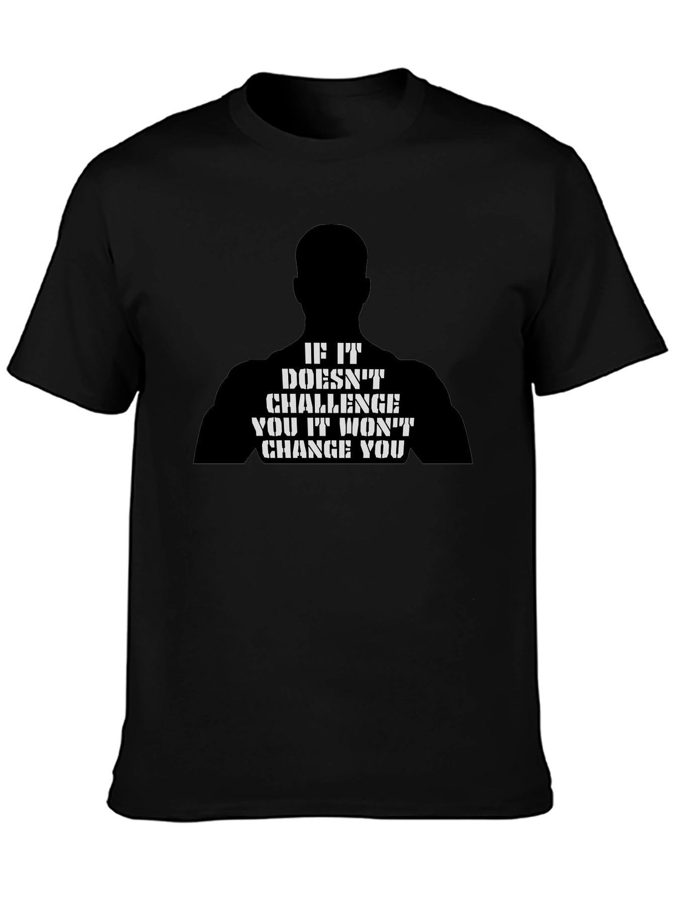 Motivational Fitness T-Shirt - If It Doesnt Challenge