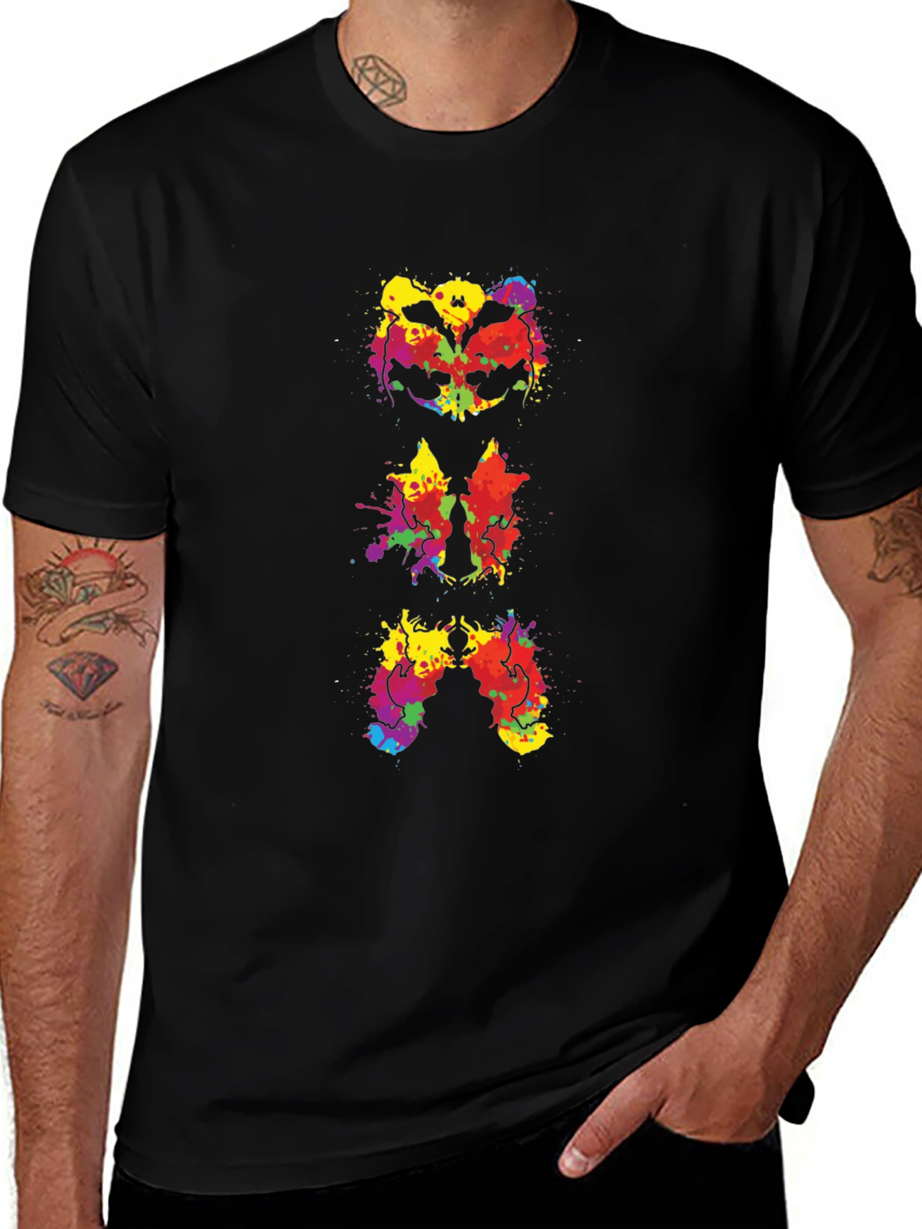 Colorful Ink Blot T-Shirt