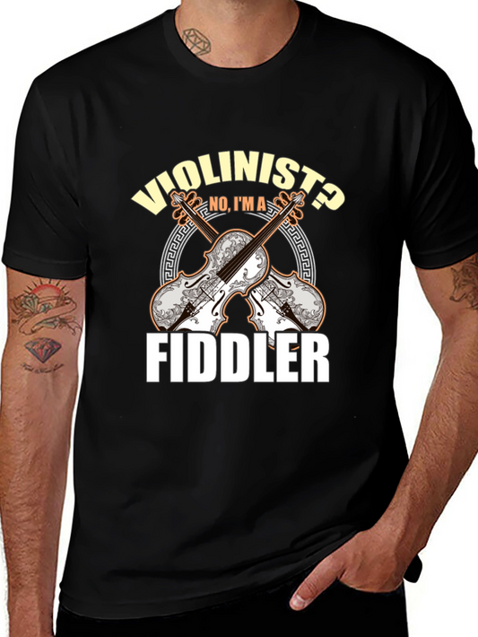 Violinist or Fiddler T-Shirt Music Lover Tee