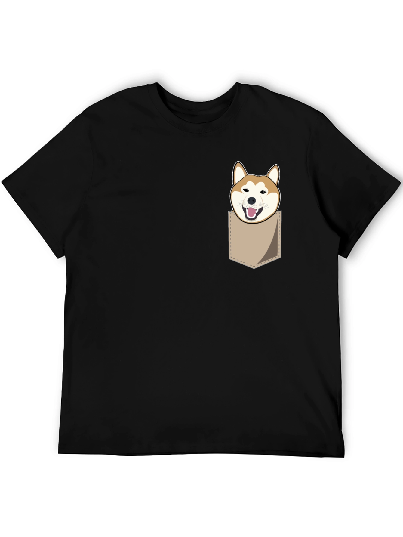 Shiba Inu Pocket T-Shirt - Funny Dog Graphic Tee