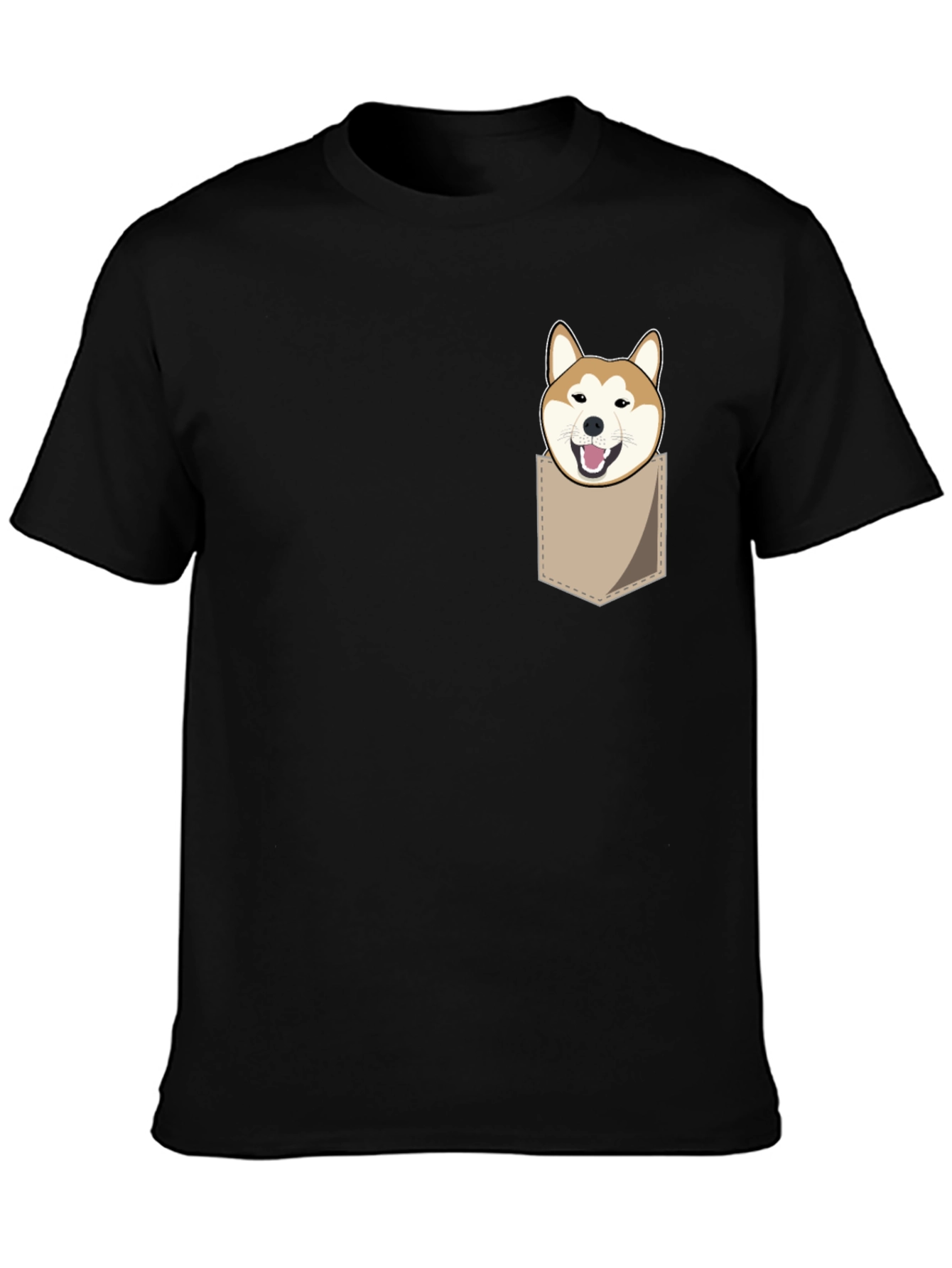 Shiba Inu Pocket T-Shirt - Funny Dog Graphic Tee