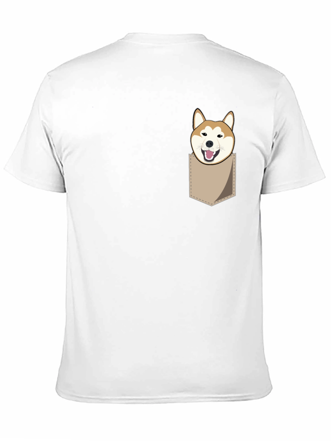Shiba Inu Pocket T-Shirt - Funny Dog Graphic Tee