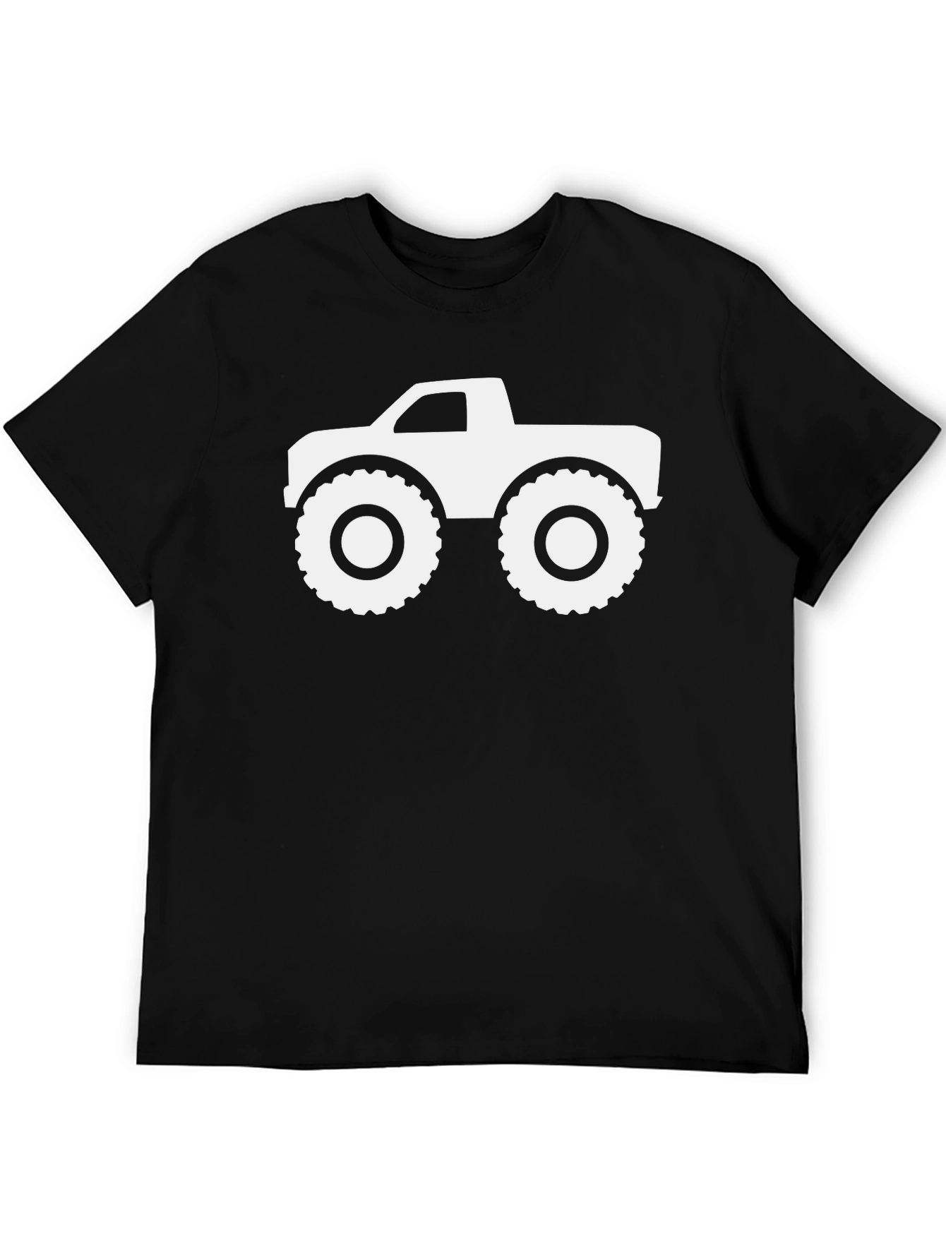 Monster Truck Graphic Tee - Cool Black Cotton Shirt