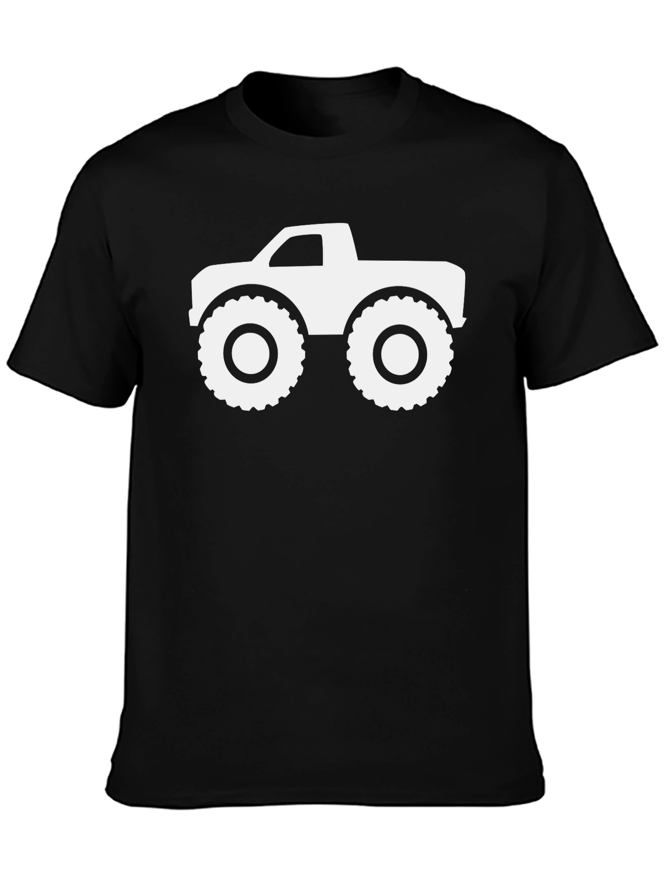 Monster Truck Graphic Tee - Cool Black Cotton Shirt