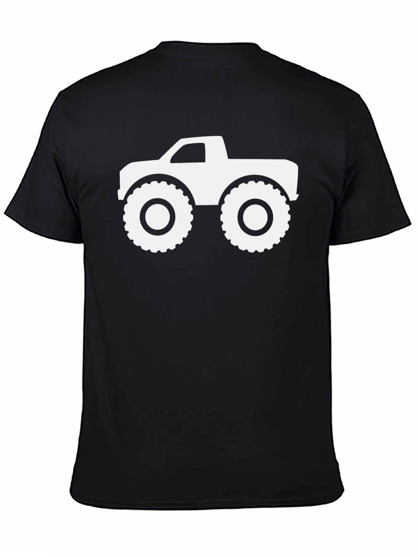Monster Truck Graphic Tee - Cool Black Cotton Shirt