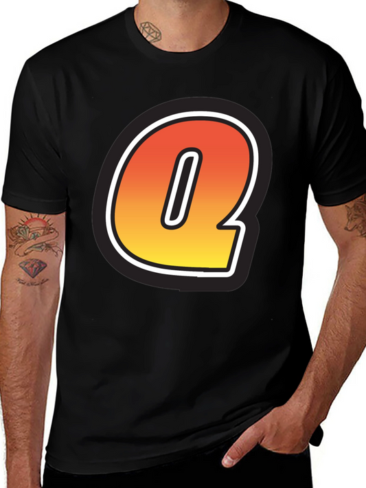 Letter Q Graphic Tee - Stylish Initial T-Shirt