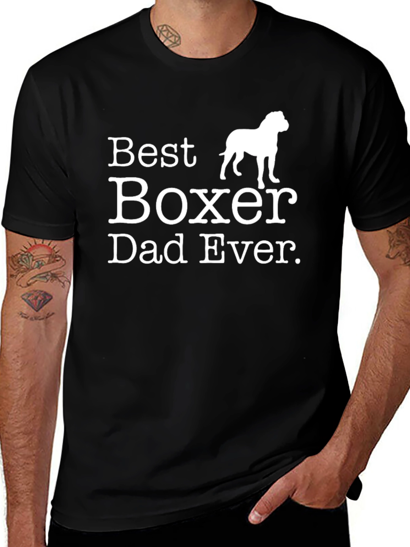 Best Boxer Dad Ever - Novelty T-Shirt