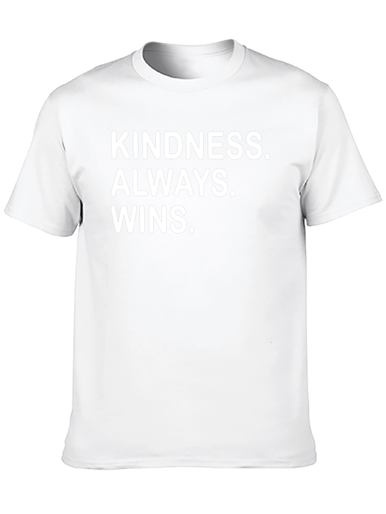 Kindness Always Wins Black Graphic T-Shirt