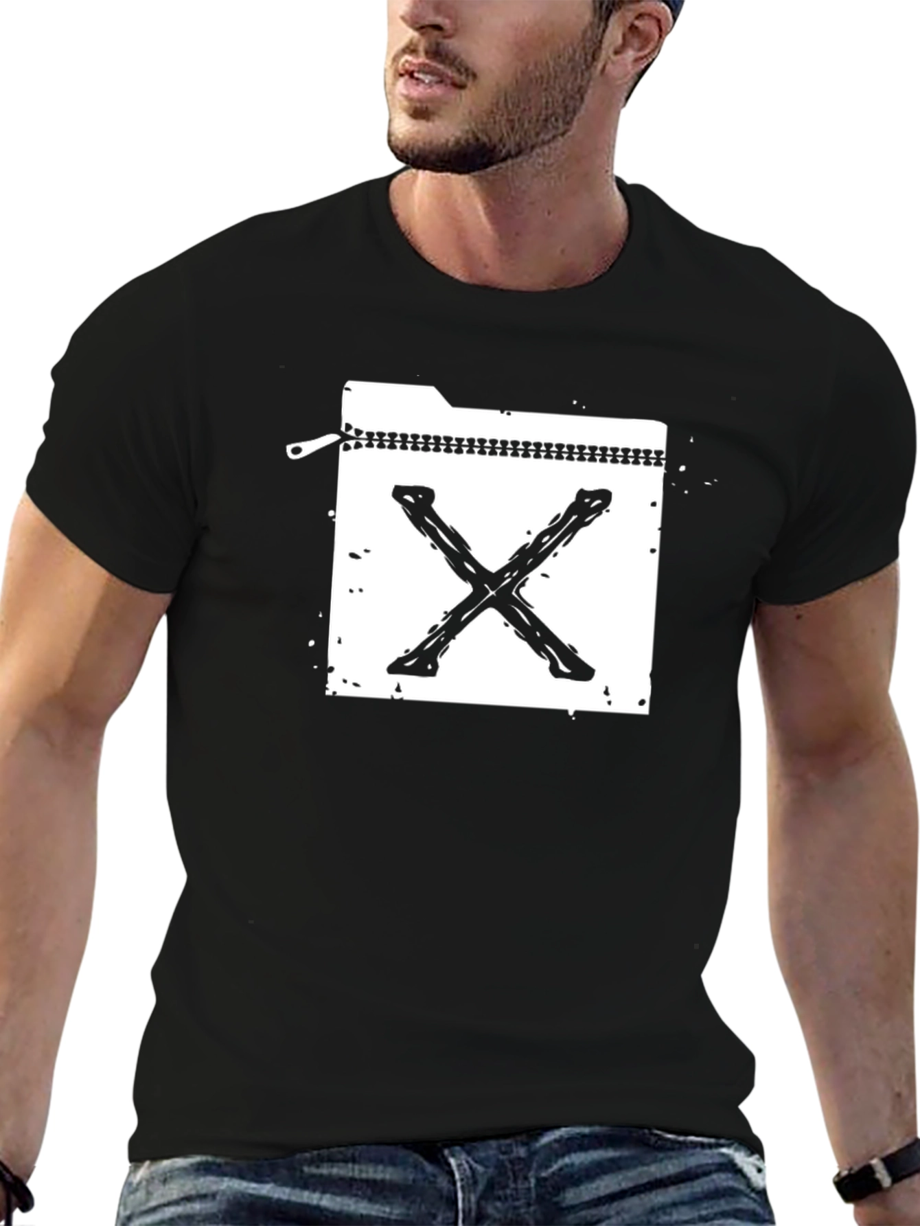 Grunge X File T-Shirt - Black