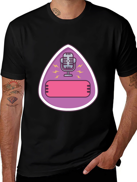 Podcast Microphone Graphic T-Shirt