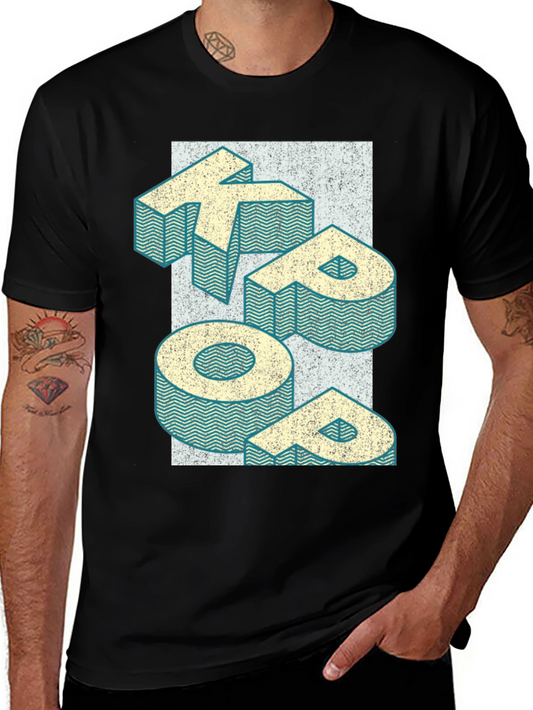 Retro KEEP GOING Graphic Tee - Black