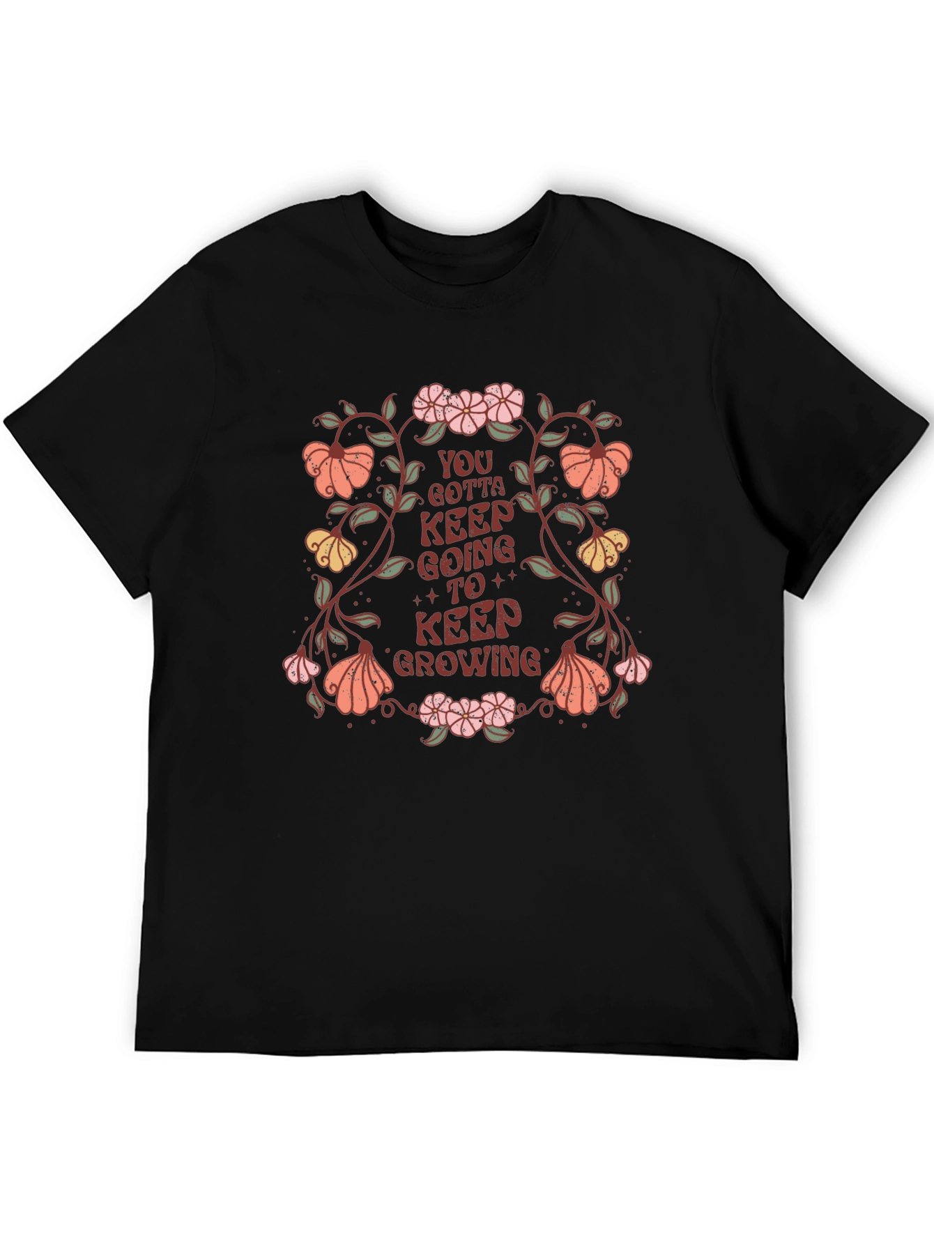 Floral Graphic Tee - Keep Growing Shirt