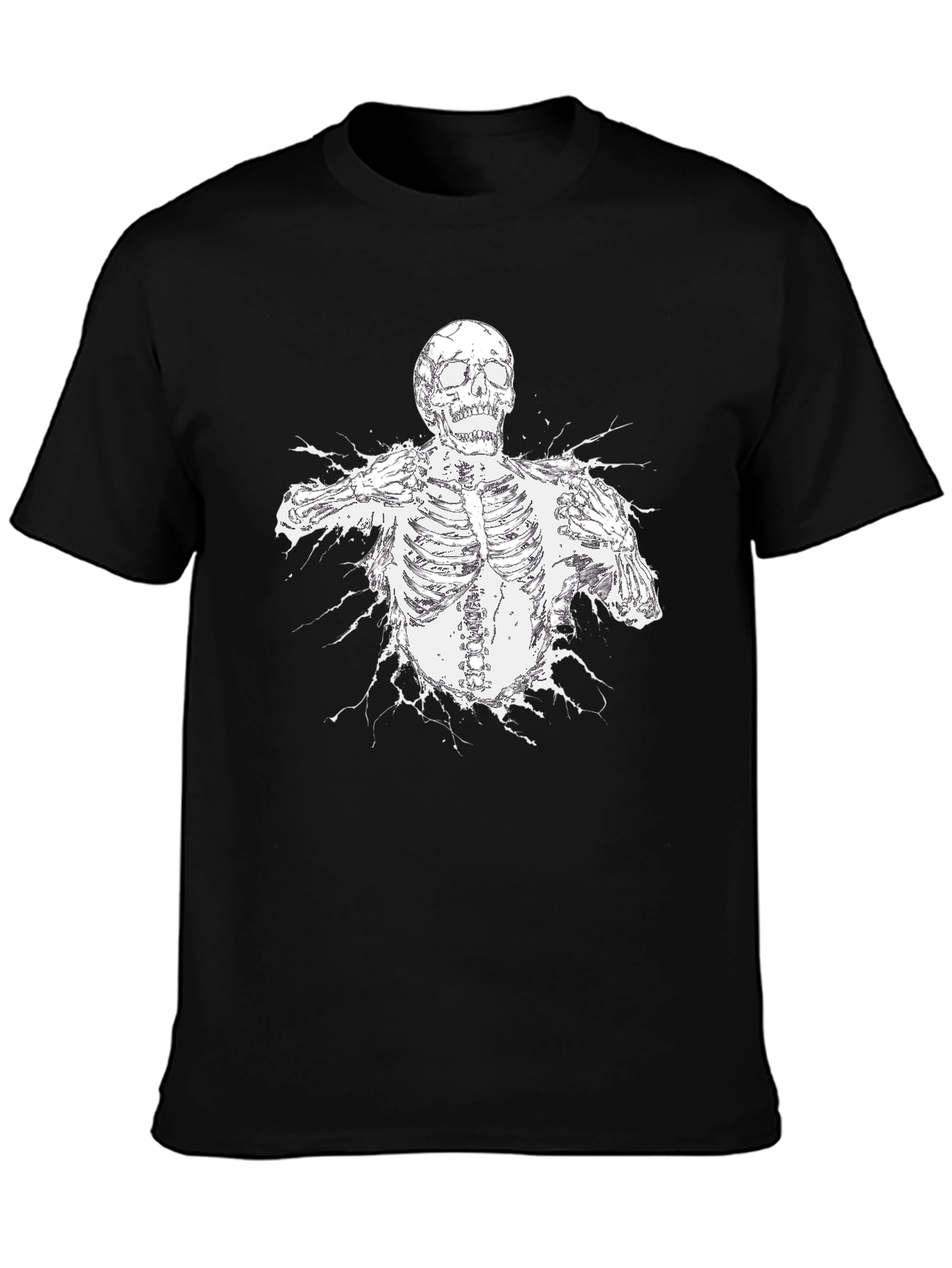 Skeleton Graphic Black T-Shirt