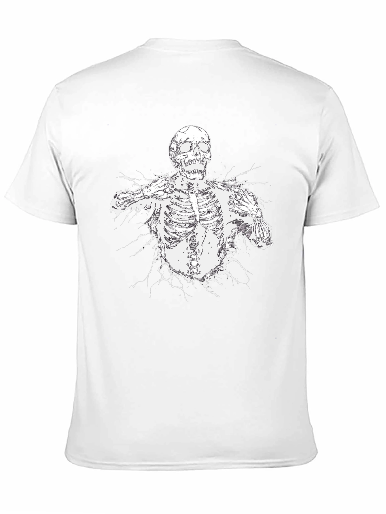 Skeleton Graphic Black T-Shirt