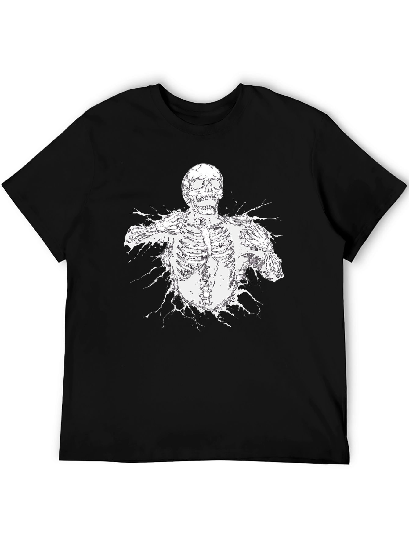 Skeleton Graphic Black T-Shirt