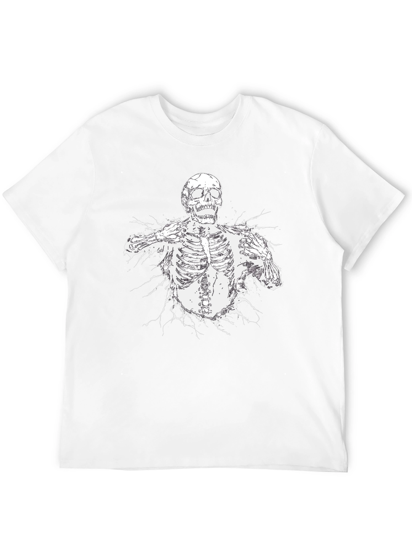 Skeleton Graphic Black T-Shirt