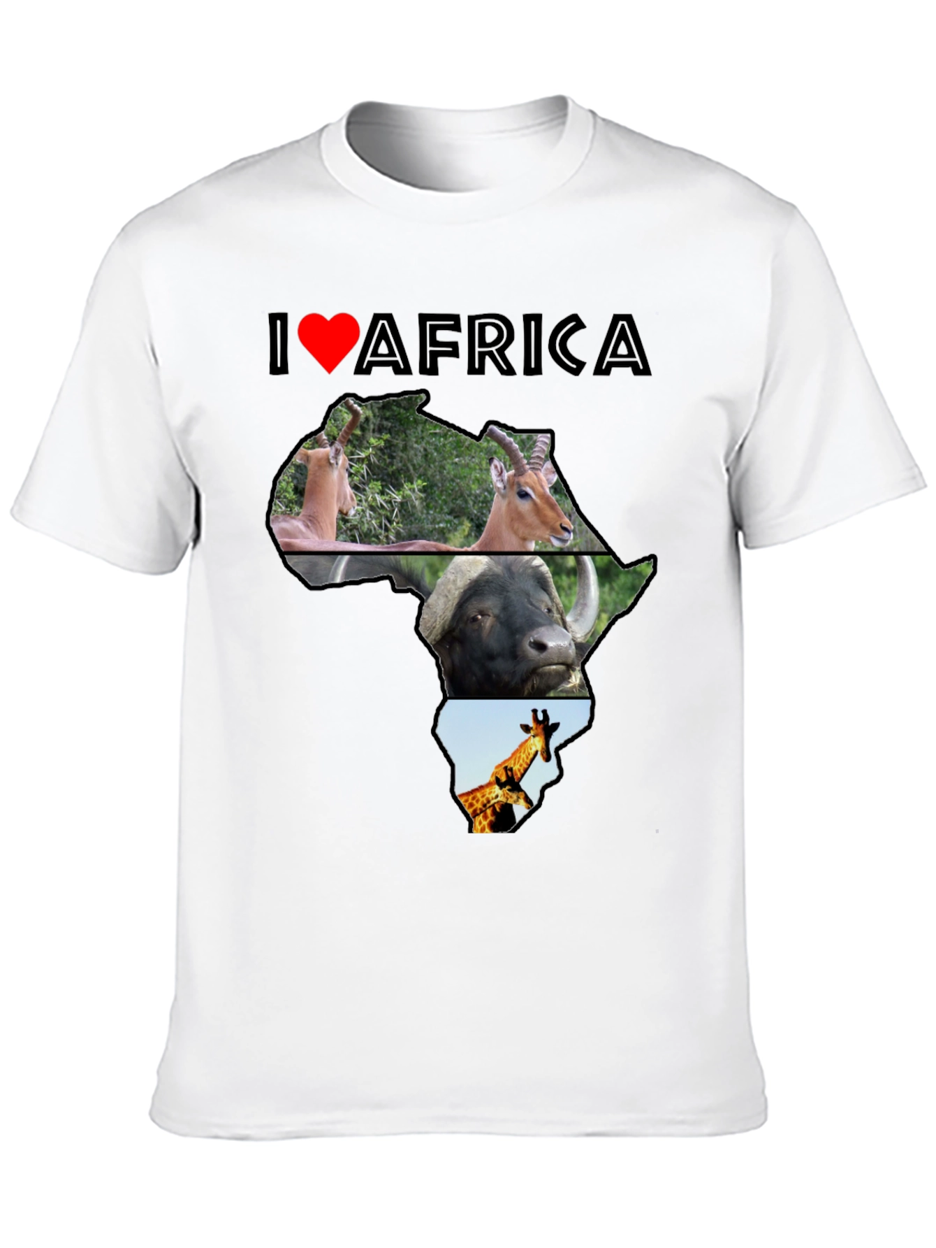 I Love Africa Graphic T-Shirt - Unisex