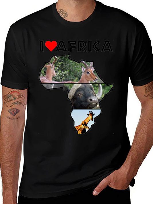 I Love Africa Graphic T-Shirt - Unisex