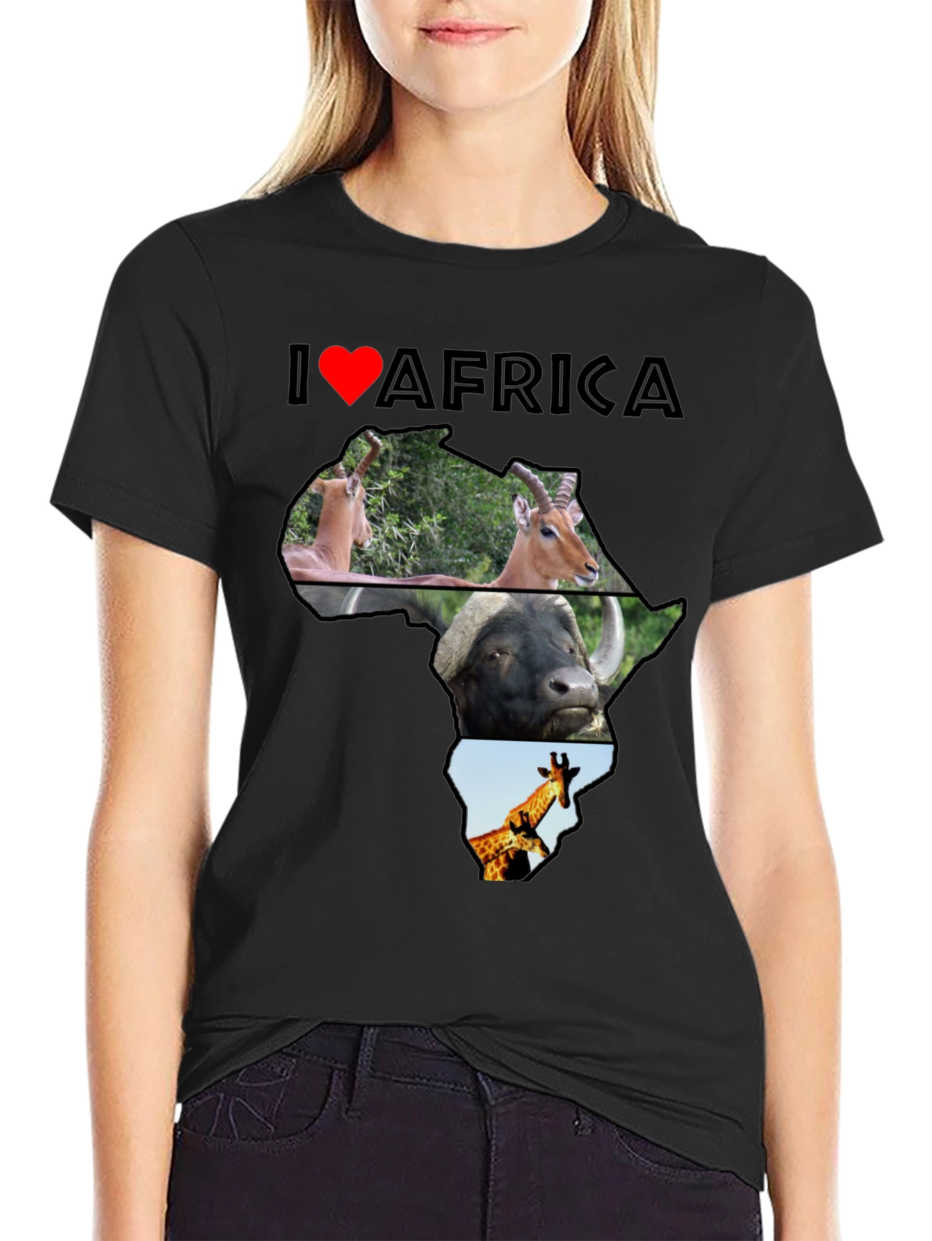 I Love Africa Graphic T-Shirt - Unisex