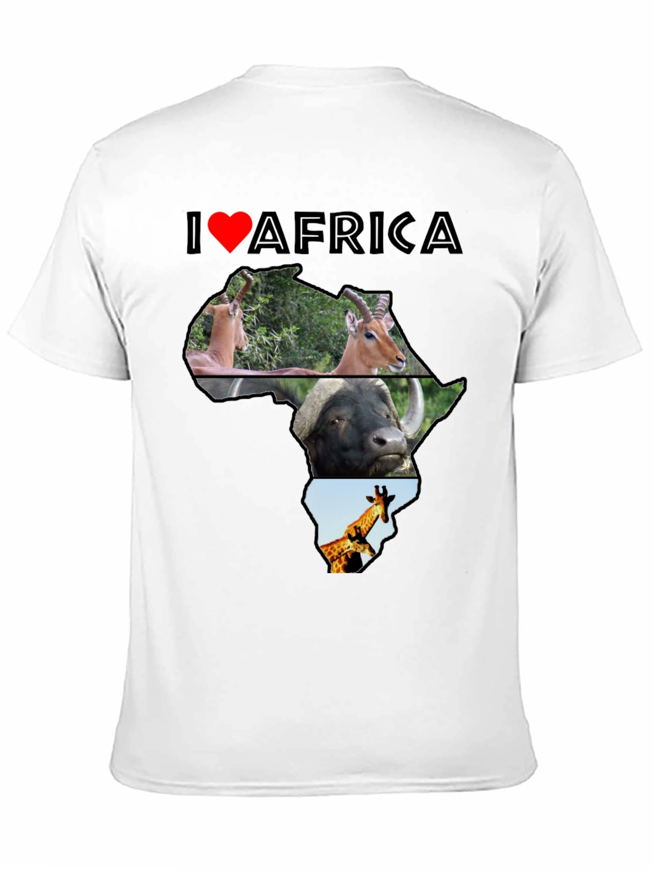 I Love Africa Graphic T-Shirt - Unisex