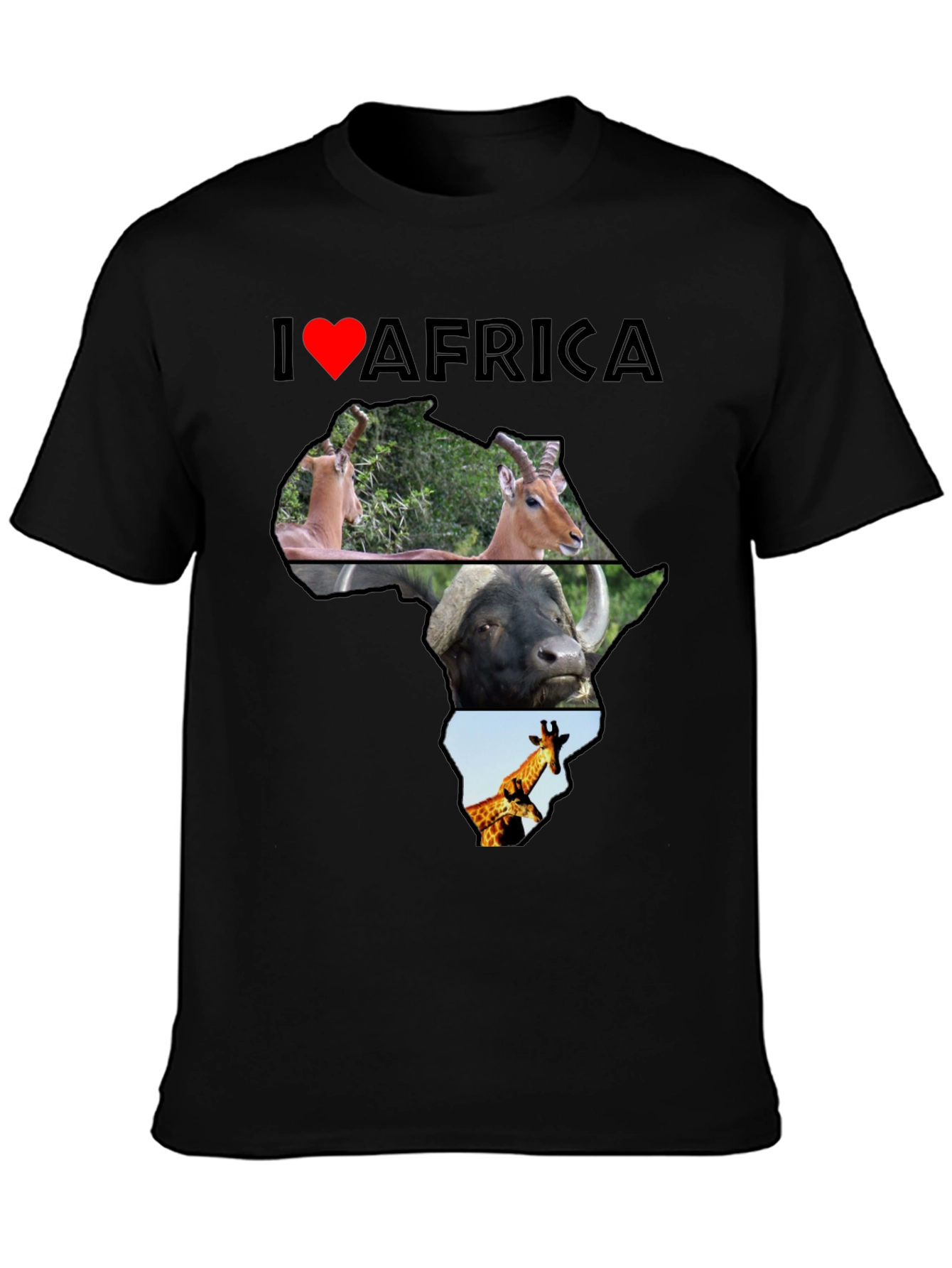 I Love Africa Graphic T-Shirt - Unisex