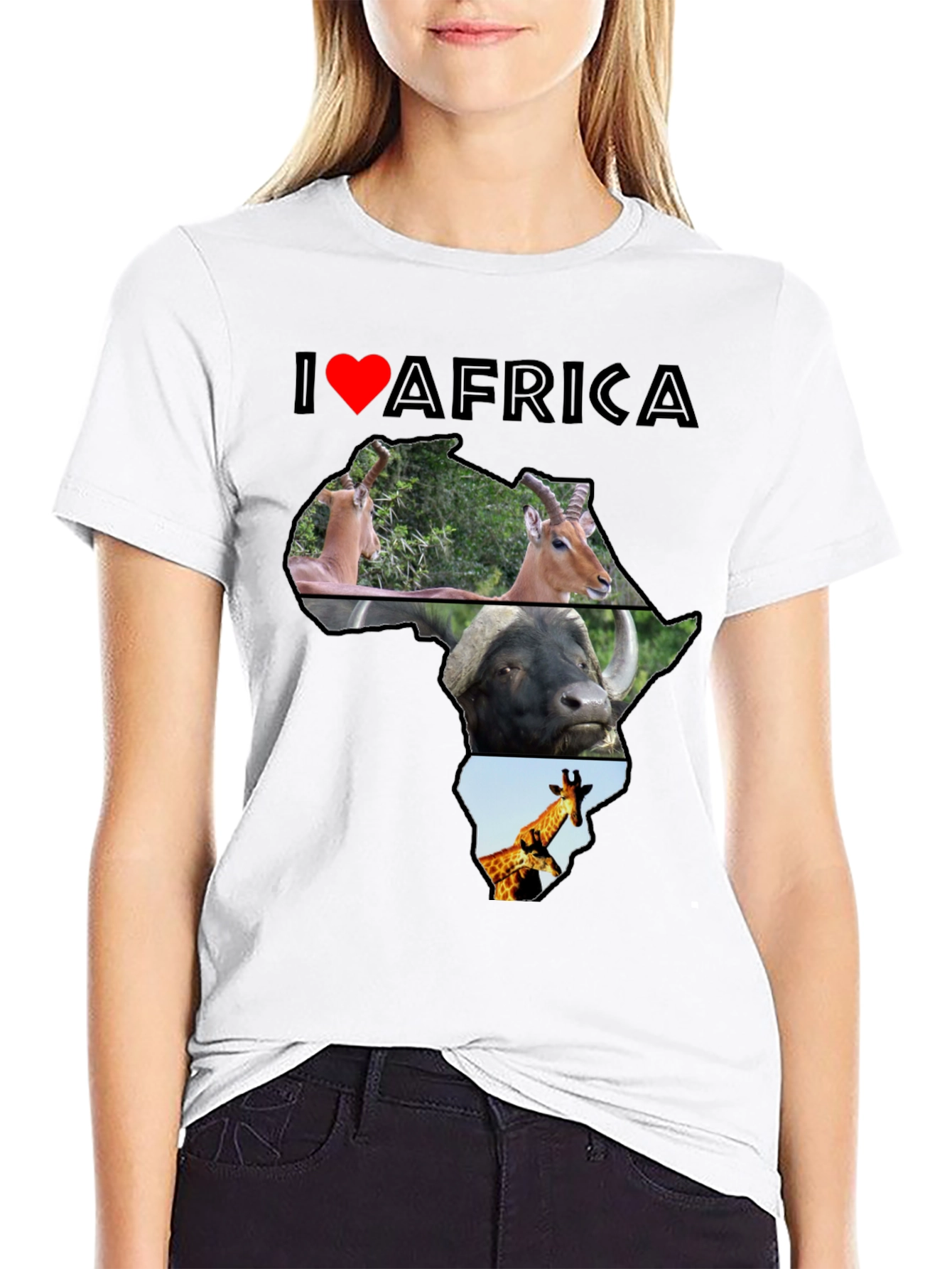 I Love Africa Graphic T-Shirt - Unisex