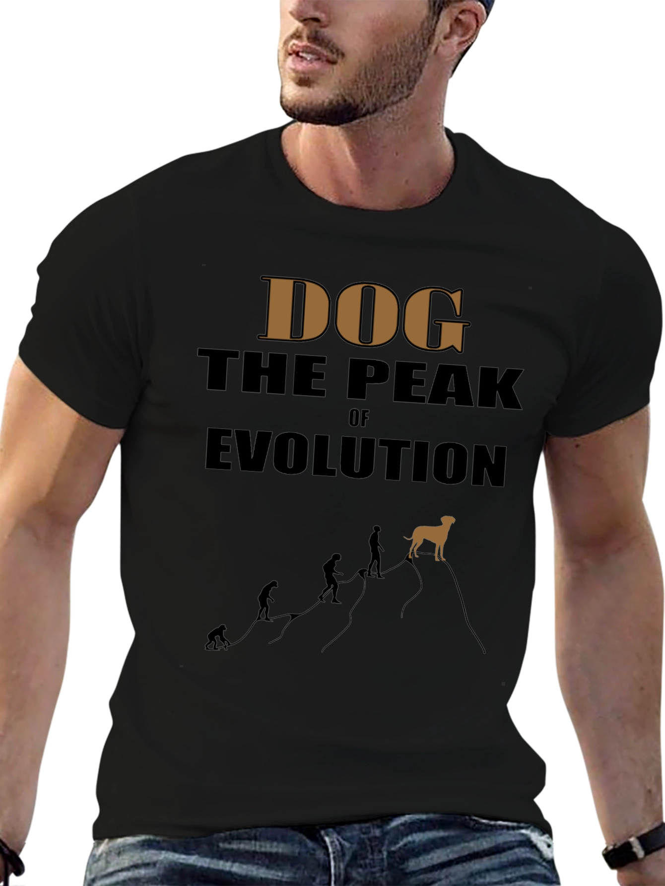 Dog The Peak Of Evolution Graphic Tee