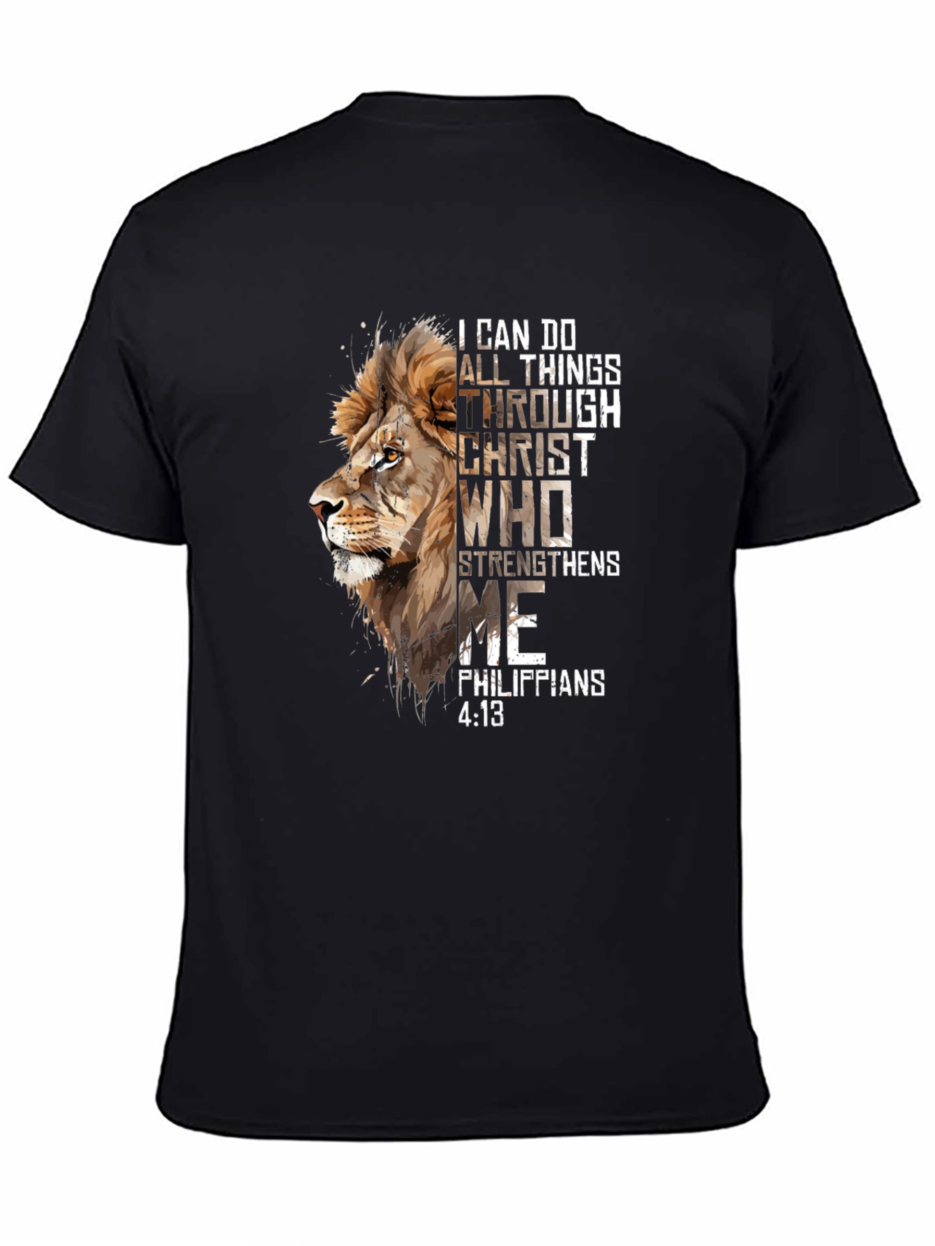 Lion and Scripture Graphic Tee