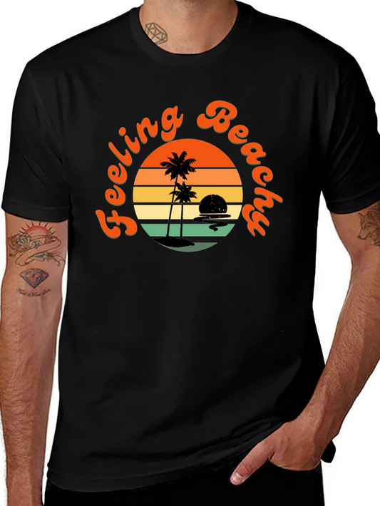 Feeling Beachy Black Graphic Tee