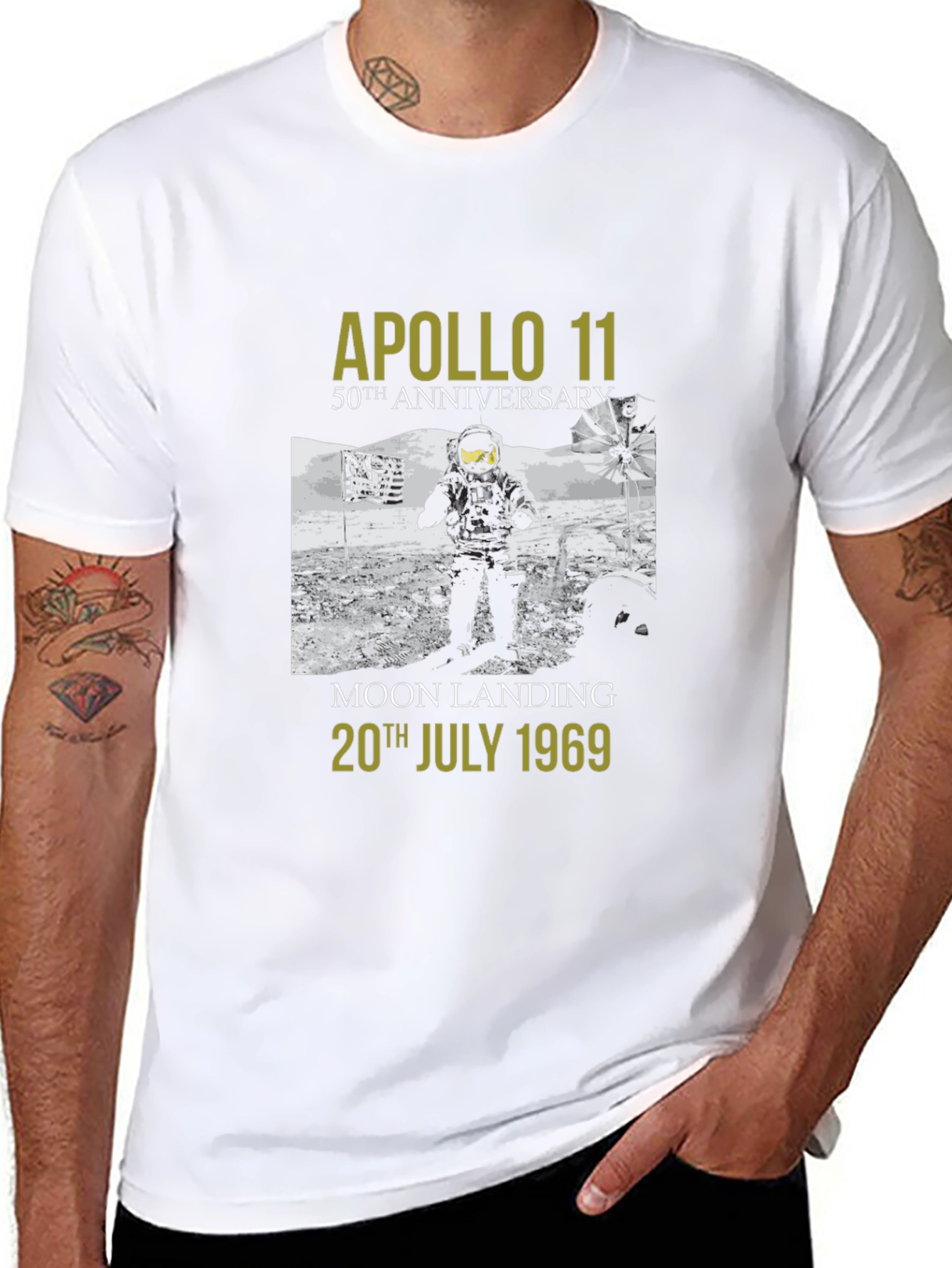 Apollo 11 50th Anniversary Moon Landing T-Shirt