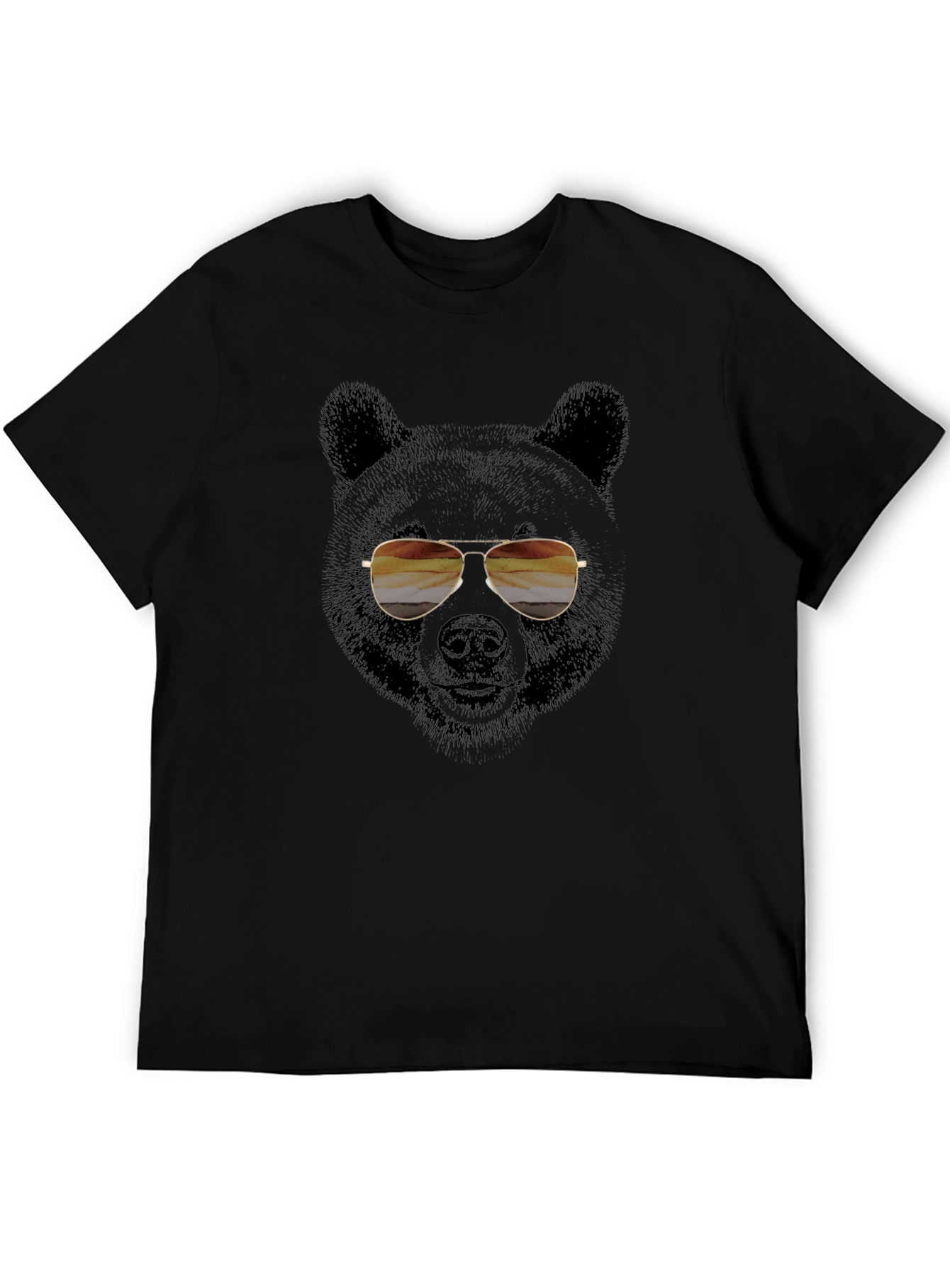 Cool Bear with Aviator Sunglasses Graphic Tee