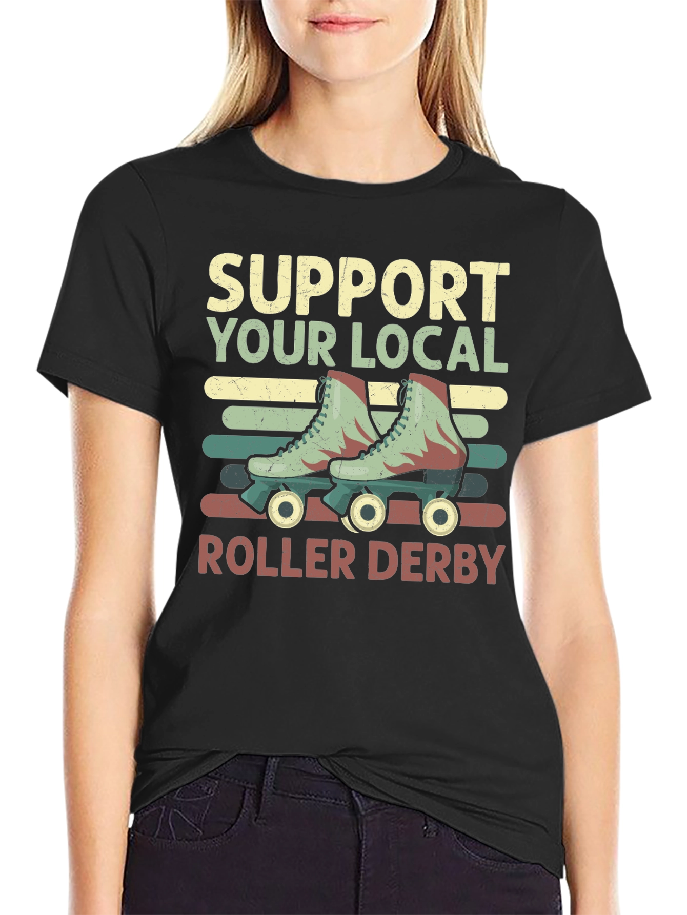 Support Your Local Roller Derby T-Shirt