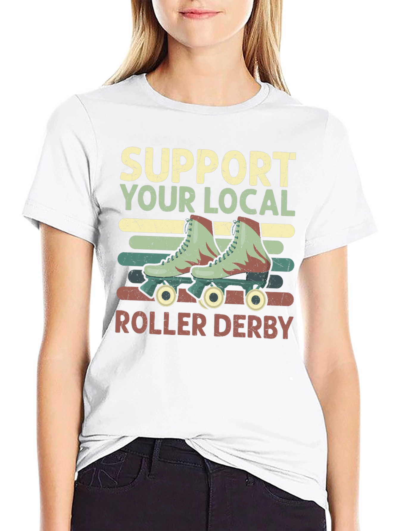 Support Your Local Roller Derby T-Shirt