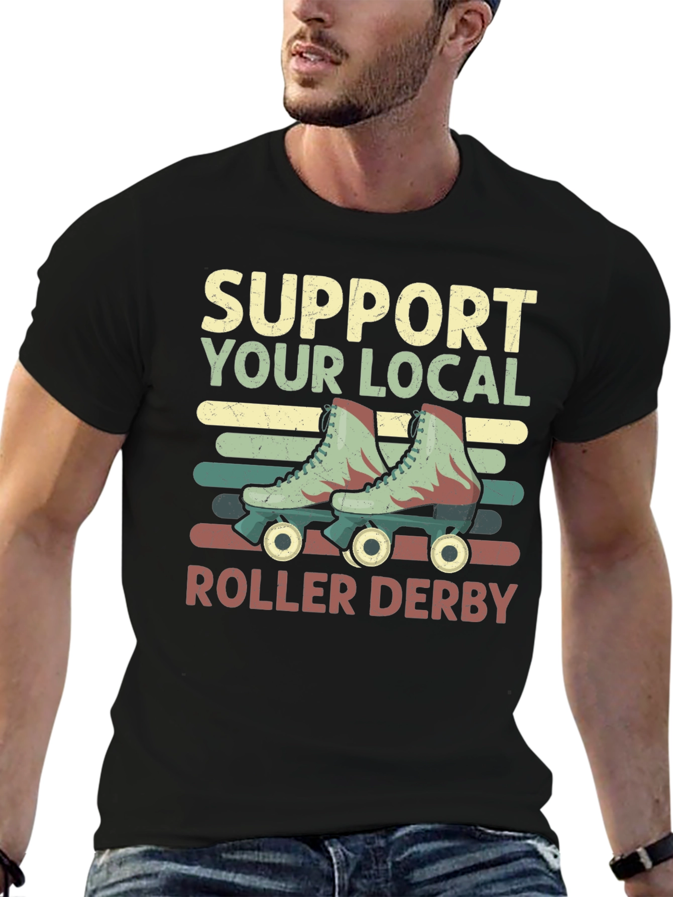 Support Your Local Roller Derby T-Shirt