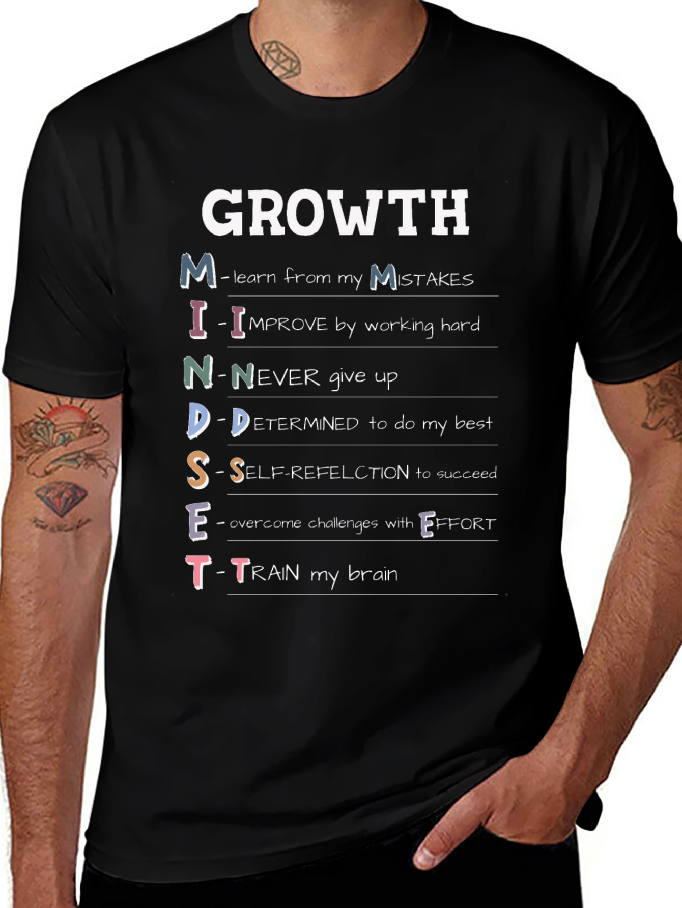 Growth Mindset T-Shirt - Motivational Tee