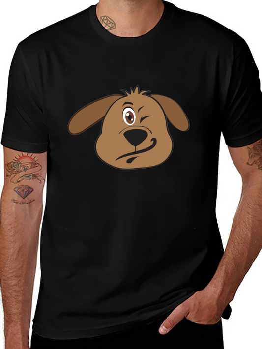 Funny Dog Winking T-Shirt - Cute Graphic Tee