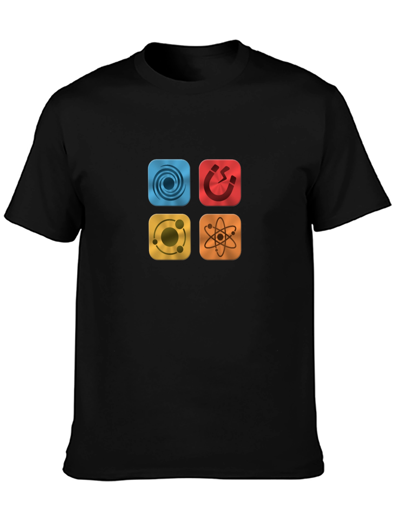 Science Physics Symbol Black Tee