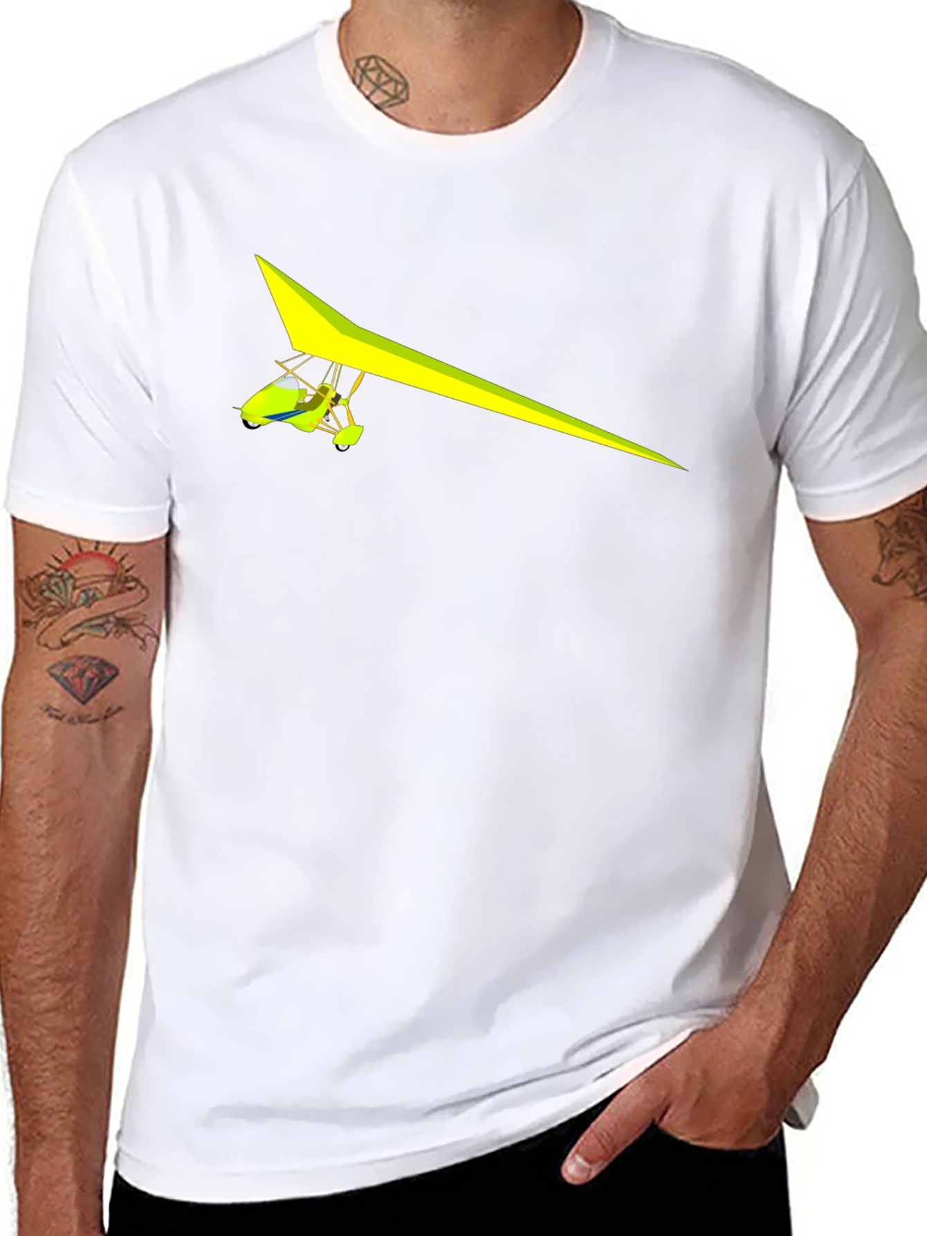 Hang Glider Graphic Tee - Sky High Style!