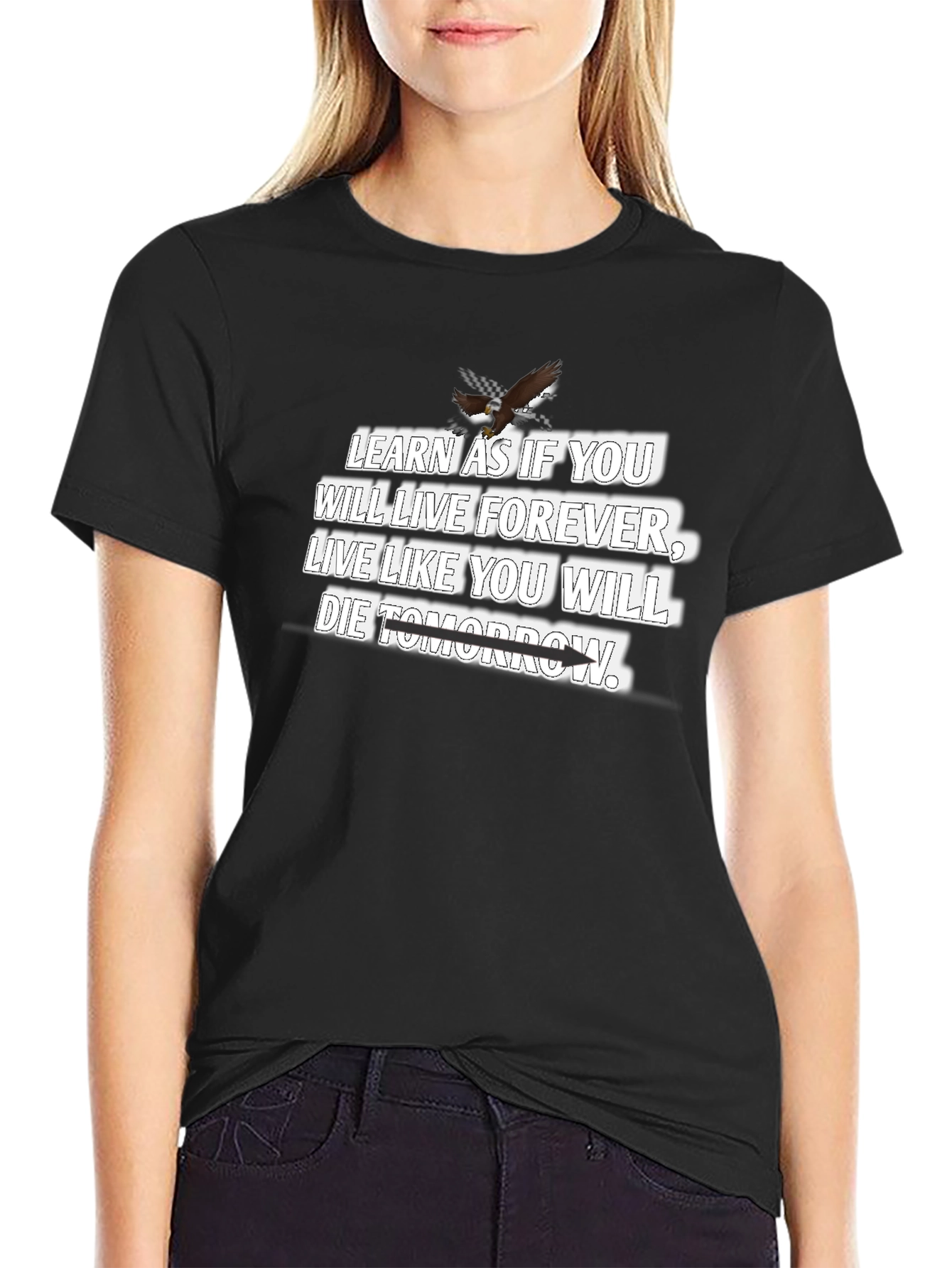 Inspirational Quote T-Shirt - Live & Learn