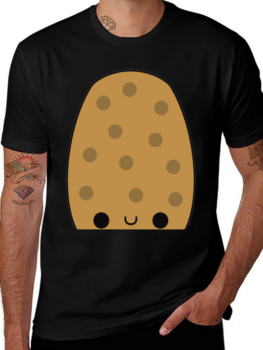 Cookie Character Graphic Tee - Fun Black T-Shirt