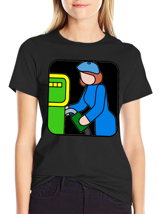 Cartoon Gas Station Attendant T-Shirt