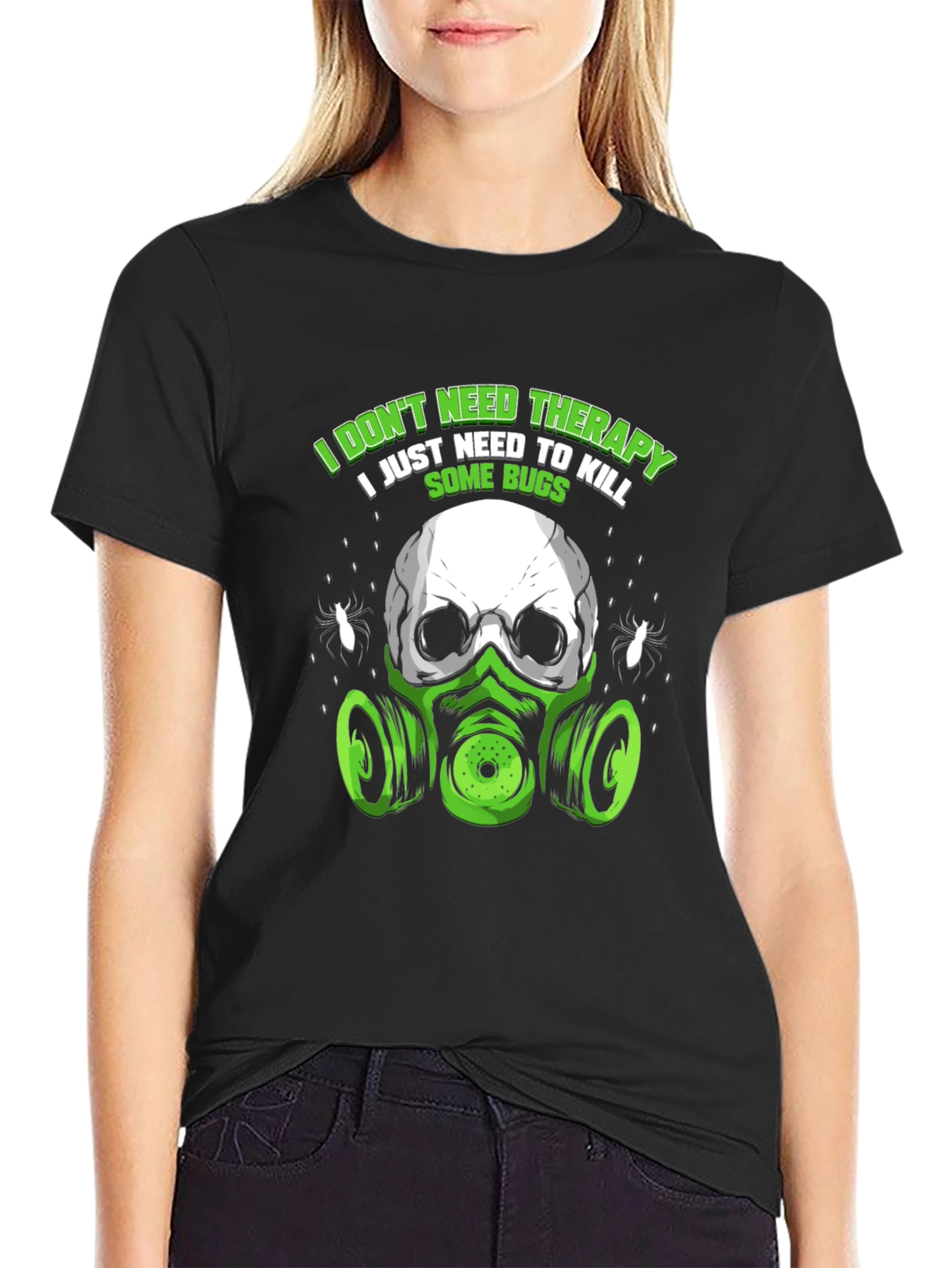 Bug Killer Skull T-Shirt - Funny Pest Control Tee