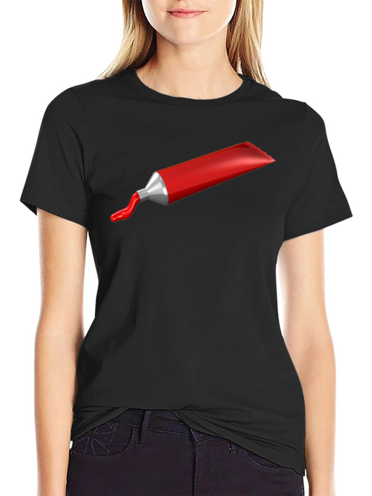 Red Paint Tube Graphic T-Shirt